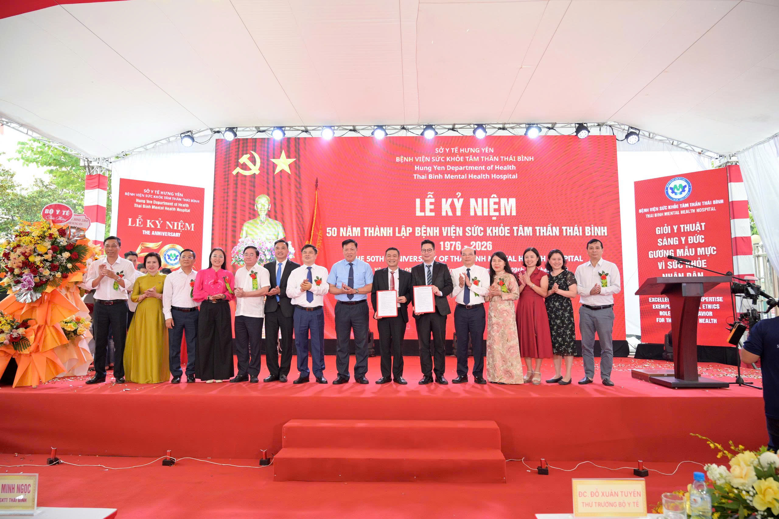Lễ ký kết thỏa thuận giữa Trường Đại học Giáo dục và Bệnh viện Sức khỏe Tâm thần Thái Bình: Thúc đẩy đào tạo và nghiên cứu khoa học