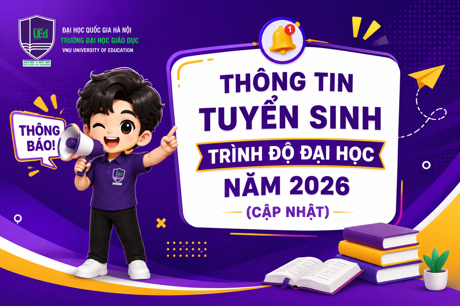 Thông tin tuyển sinh trình độ đại học năm 2026 (cập nhật), hình thức đào tạo: Đại học chính quy