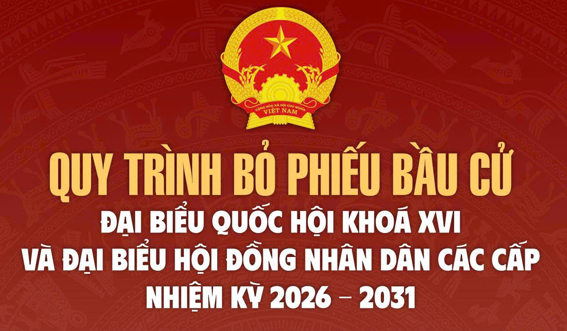Quy trình bỏ phiếu bầu cử Đại biểu Quốc hội và Hội đồng nhân dân các cấp