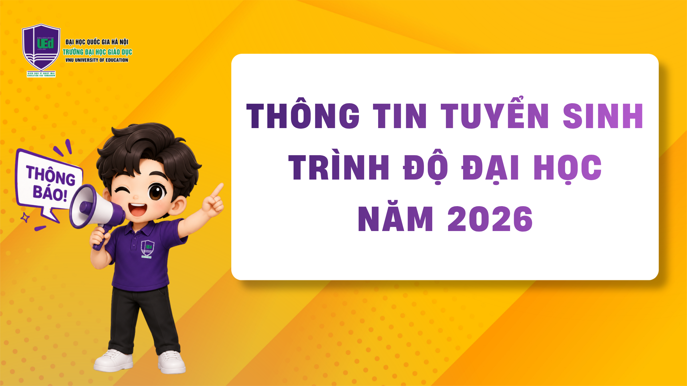 Quyết định về việc ban hành Thông tin tuyển sinh trình độ đại học năm 2026 