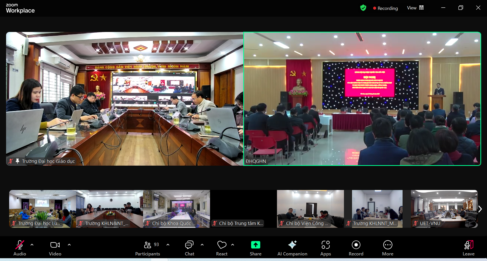 Đảng viên Trường Đại học Giáo dục tích cực tham gia Hội nghị quán triệt thực hiện Nghị quyết 57-NQ/TW và Nghị quyết 03/NQ-CP