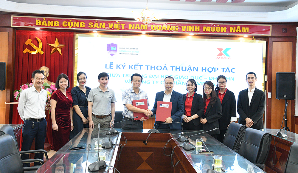 Trường Đại học Giáo dục kí kết thoả thuận hợp tác với Công ty Cổ phần X-Media